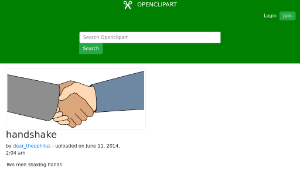 openclipart圖庫：handshake-資源代表圖