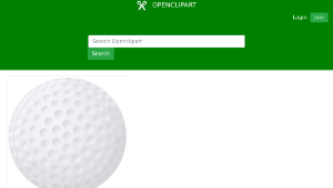 openclipart圖庫：Golf ball-資源代表圖