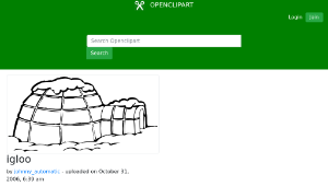 openclipart圖庫：igloo縮圖