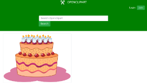 openclipart圖庫：gateau縮圖