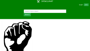 openclipart圖庫：workers fist縮圖
