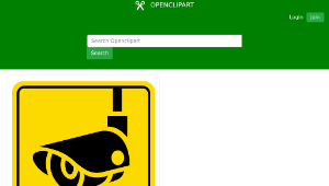 openclipart圖庫：sign CCTV縮圖