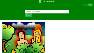 openclipart圖庫：Adam & Eve Sad-資源代表圖