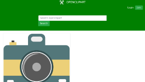 openclipart圖庫：Flat camera縮圖