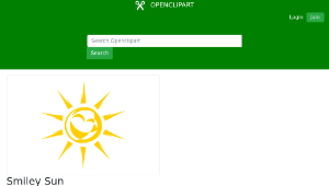 openclipart圖庫：Smiley Sun縮圖