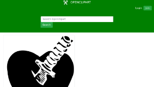 openclipart圖庫：knife through the heart-資源代表圖