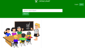 openclipart圖庫：Klassenraum
