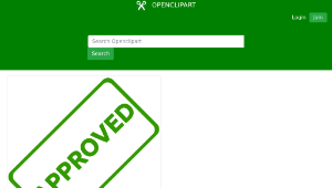 openclipart圖庫：Approved Business Stamp 1-資源代表圖