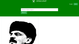 openclipart圖庫：Halftone Lenin縮圖