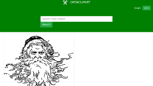 openclipart圖庫：Santa head縮圖