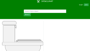 openclipart圖庫：Toilet (Seat Closed)