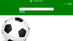 openclipart圖庫：Football (Soccer Ball)-資源代表圖