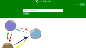 openclipart圖庫：abstracted group interaction (2)縮圖