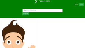 openclipart圖庫：Man Hello
