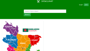 openclipart圖庫：Bangladesh Political Map縮圖