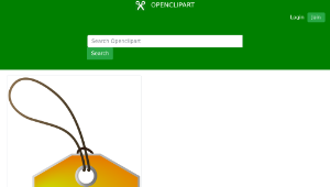 openclipart圖庫：Vertical Tag-資源代表圖