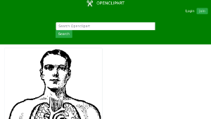 openclipart圖庫：man and lungs縮圖