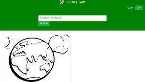 openclipart圖庫：Aussie Earth Outline-資源代表圖