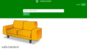 openclipart圖庫：sofa-tandem-資源代表圖