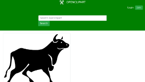 openclipart圖庫：bull縮圖