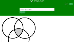 openclipart圖庫：diagramme de Venn / Venn diagram-資源代表圖