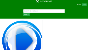 openclipart圖庫：Play button縮圖