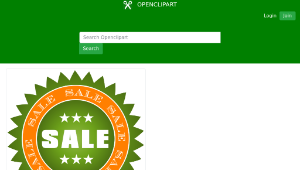 openclipart圖庫：Sale Sticker-資源代表圖