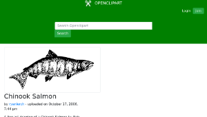 openclipart圖庫：Chinook Salmon-資源代表圖