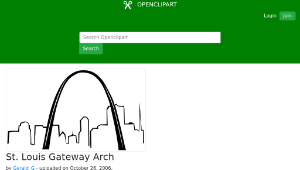 openclipart圖庫：St. Louis Gateway Arch-資源代表圖
