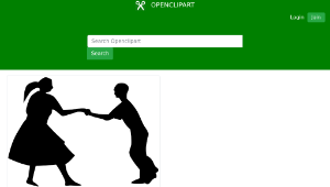 openclipart圖庫：Fifties Dancers縮圖
