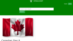 openclipart圖庫：Canadian Flag 8縮圖