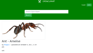 openclipart圖庫：Ant - Ameise-資源代表圖