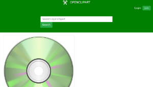 openclipart圖庫：CD-DVD, Compact disc-資源代表圖