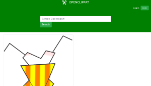 openclipart圖庫：Girl Stick Figure Doing Handstand