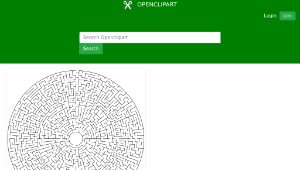 openclipart圖庫：Circular Maze-資源代表圖