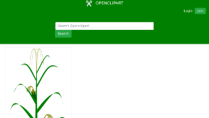 openclipart圖庫：Maize plant縮圖