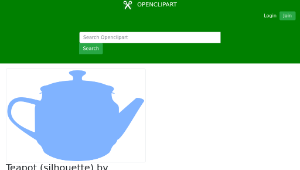 openclipart圖庫：Teapot (silhouette) by Rones-資源代表圖