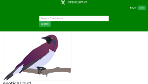 openclipart圖庫：exotical bird縮圖