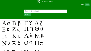 openclipart圖庫：Greek-alphabet