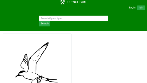 openclipart圖庫：Arctic Tern 1縮圖