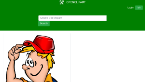 openclipart圖庫：Boy in red cap-資源代表圖