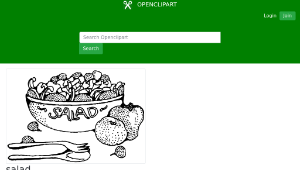 openclipart圖庫：salad縮圖