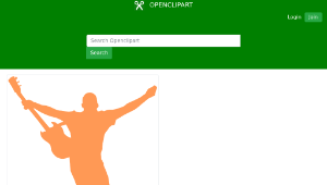 openclipart圖庫：man and guitar縮圖