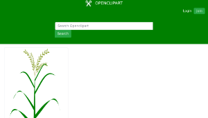 openclipart圖庫：Cereal plant-資源代表圖