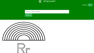 openclipart圖庫：R Is For Rainbow縮圖