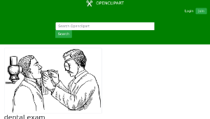openclipart圖庫：dental exam縮圖