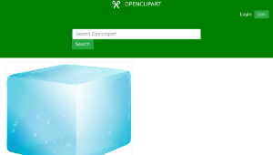 openclipart圖庫：Ice cube縮圖