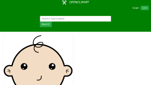 openclipart圖庫：Smiling baby縮圖