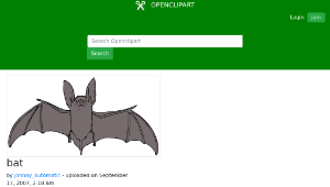 openclipart圖庫：bat縮圖