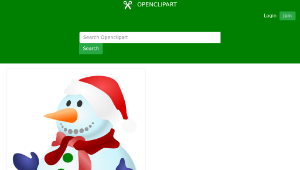 openclipart圖庫：Snowman縮圖